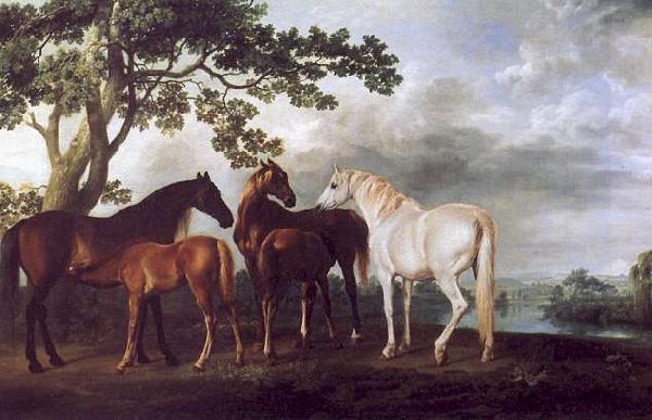 George Stubbs Mares and Foals in a Landscape Germany oil painting art
